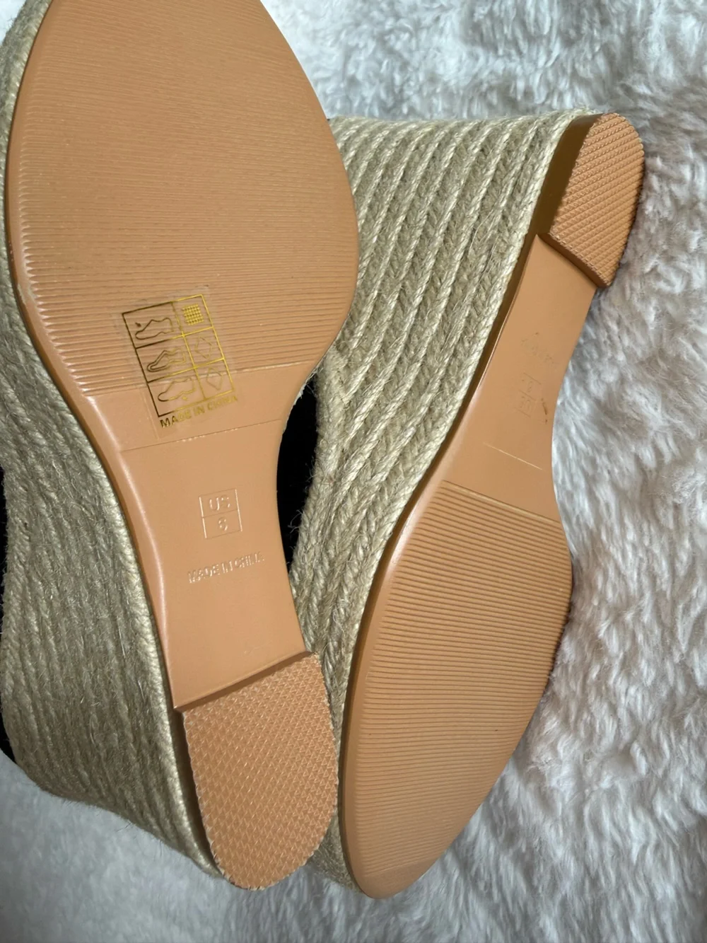 Black Espadrille Wedge Mary Jane Sandals with Ankle Strap